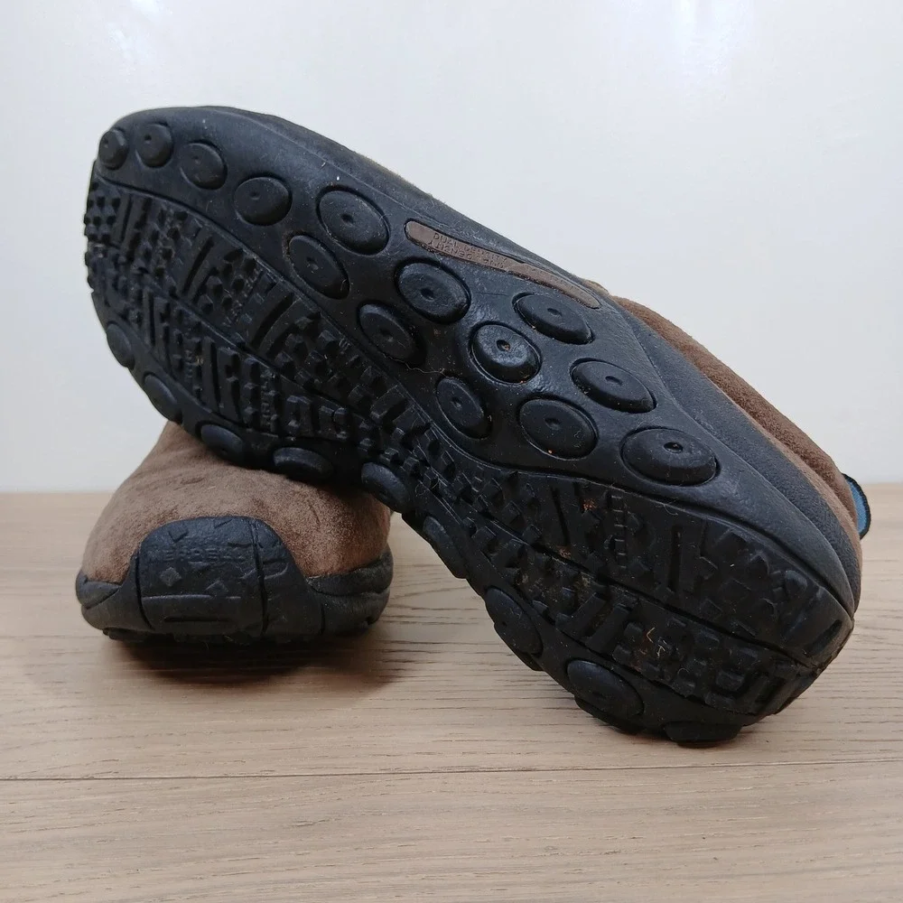 Merrell Fudge Loafers Men 10 Brown Suede Slip On Comfort Shoes Comfy Streetwear